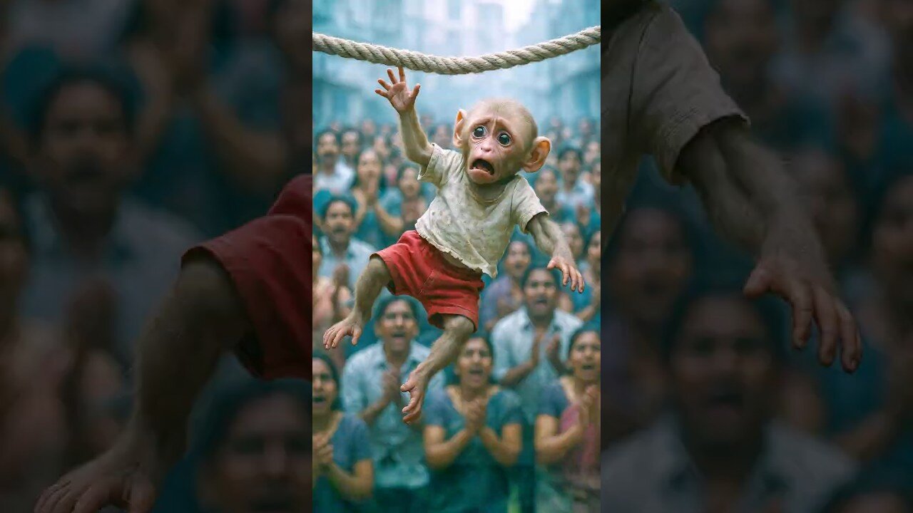 🐒🔥 “Tiny Hero, Giant Heart”