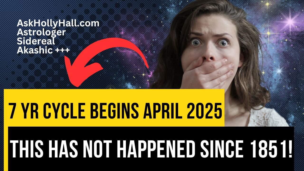 This has NOT HAPPENED since 1851! 7 YR CYCLE BEGINS!