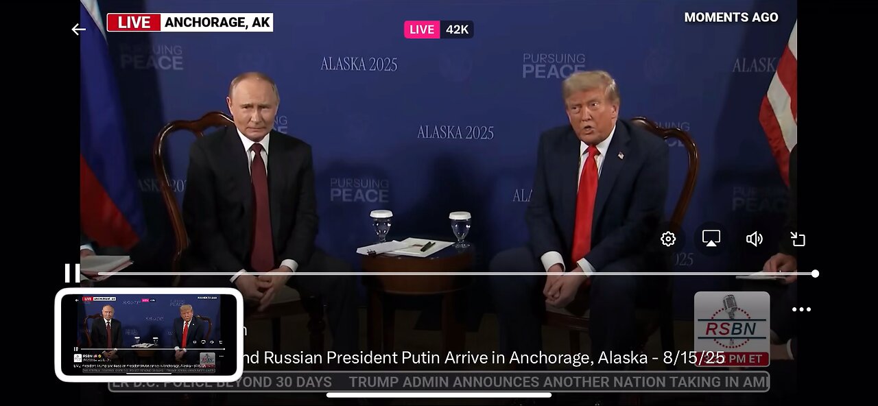 RSBN Trump : Putin meeting Alaska