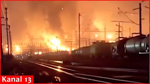 Ukraine hit railway carrying fuel and grain in Rostov： severe fires broke out