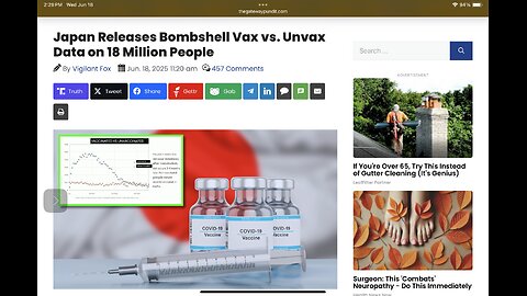 Japan Releases Bombshell Vax vs. Unvax Data on 18 Million People