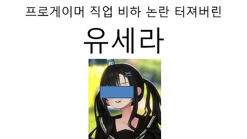 프로게이머 직업 비하 논란 터진 유세라