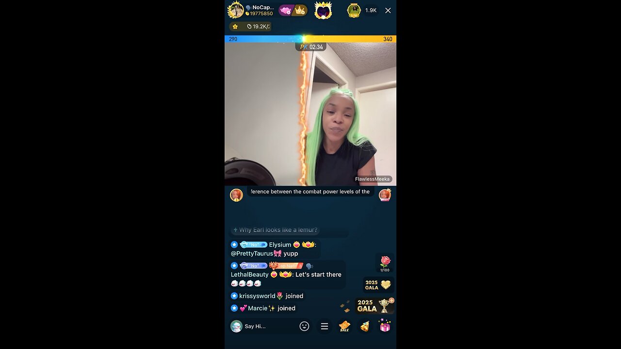 NOCAP LINES FLAWLESS MEEKA THEN LINES WITH BUBBLY AND 21 BADBIHH BIGO LIVE