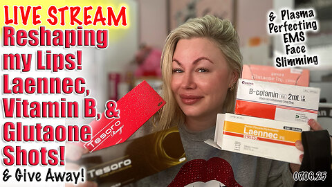 Live Reshaping Lips, Weekly Shots, EMS Face Sliming & Giveaway! AceCosm.com code Jessica10 Saves