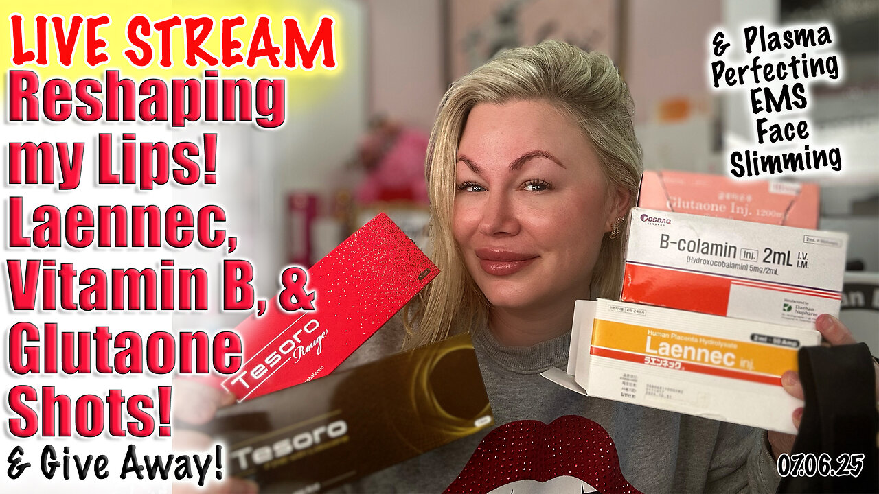 Live Reshaping Lips, Weekly Shots, EMS Face Sliming & Giveaway! AceCosm.com code Jessica10 Saves