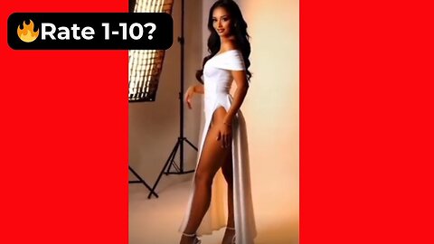 🔥 Rate Her Body in This Very High-Legged Sexy White Dress 1-10? 😍 Supermodel 4K