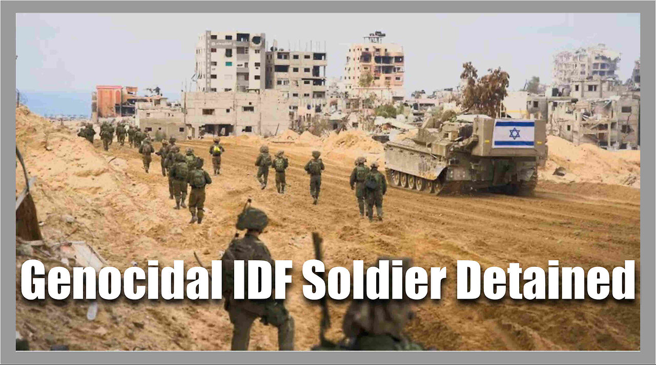Genocidal IDF Soldier Detained in Prague & Sent Back to Israel...