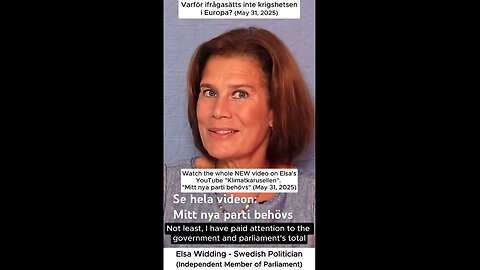 Elsa Widding - Why is warmongering not questioned in Europe