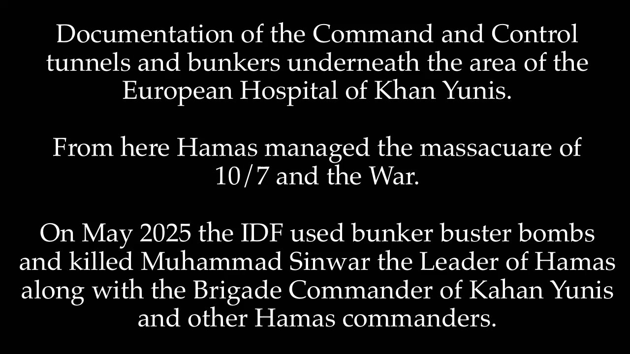 Underground site of Muhammad Sinwar’s elimination. Was the Leader of Hamas.