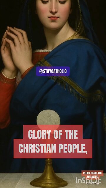 VIRGIN MARY OUR LADY OF THE BLESSED SACRAMENT #truth #jesus #christ #king #mary #joseph #ihs #church