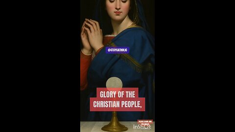 VIRGIN MARY OUR LADY OF THE BLESSED SACRAMENT #truth #jesus #christ #king #mary #joseph #ihs #church