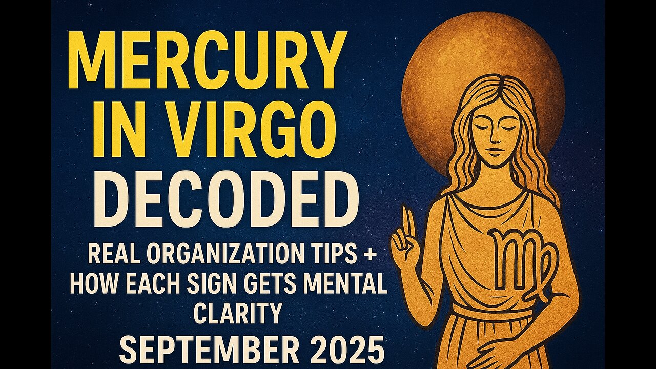 MERCURY IN VIRGO DECODED: Real Organization Tips + How Each Sign Gets Mental Clarity Sept 2025