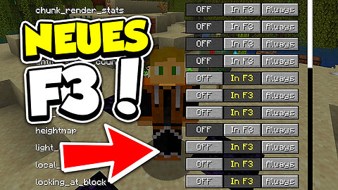 NEUES F3 Menü mit GEHEIMER Funktion! (Minecraft 1.21.9 Update)
