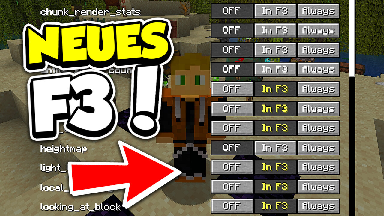 NEUES F3 Menü mit GEHEIMER Funktion! (Minecraft 1.21.9 Update)