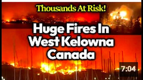 "Huge Fire Engulfs Kelowna, Canada: Suspected Eco-Fascist Attack"