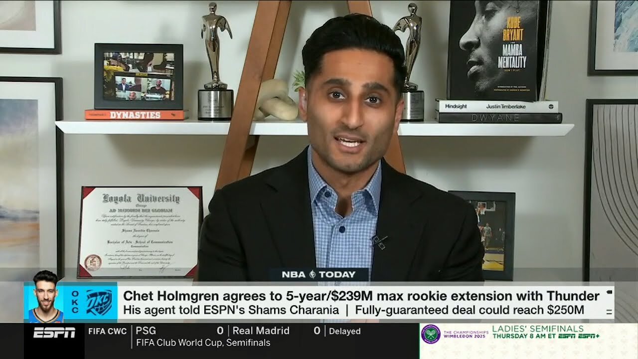 NBA Today | Shams: Holmgren Locked In with Thunder—$239M Extension