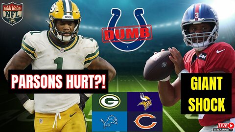 🔴NFL CHAOS: Parsons Hurt?! Colts Clueless?! Giants Rising?!