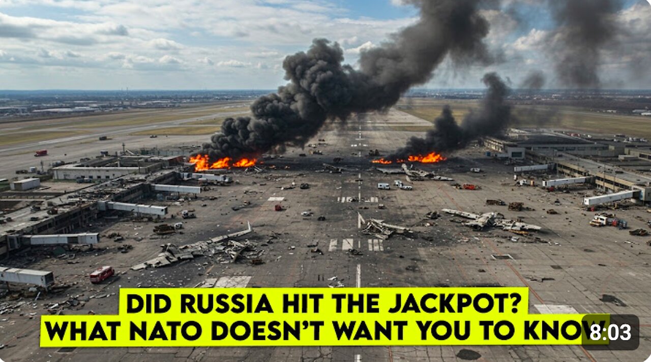Kiev airport in flames! Russia launches devastating 6-hour attack on Shulyany