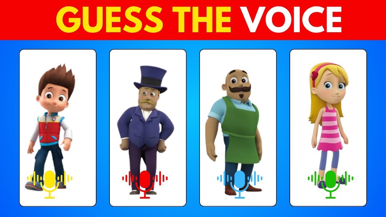 Guess The Paw Patrol Characters by Voice 🔊😍👮