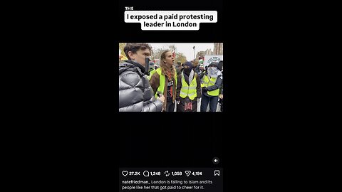 Nate Friedman exposed pain protesters in London