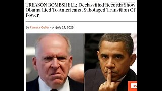 ARTICLE ONLY READ BELOW>DECLASSIFIED RECORDS SHOW OBAMA LIED TO AMERICANS, SABOTAGED TRANSITION OF POWER - 10 mins