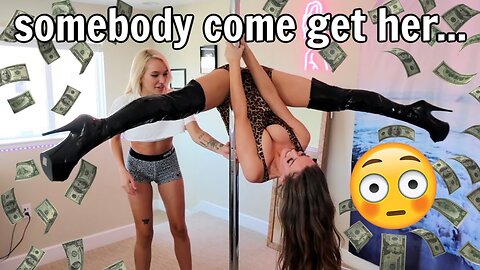 STRIPPER POLE TRICKS! W/ RARA KNUPPS & ALLY HARDESTY