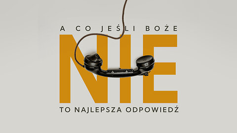 2025.06.01 - CO JESLI BOZE NIE JEST NAJLEPSZA ODPOWIEDZIA - Pastor Maciek
