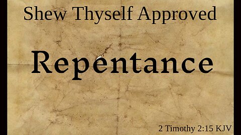 Repentance