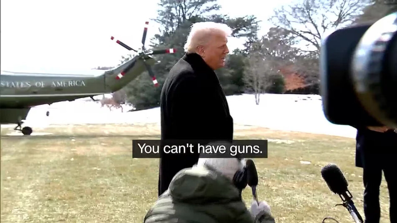 Trump appears to place limits on the 2nd Amendment