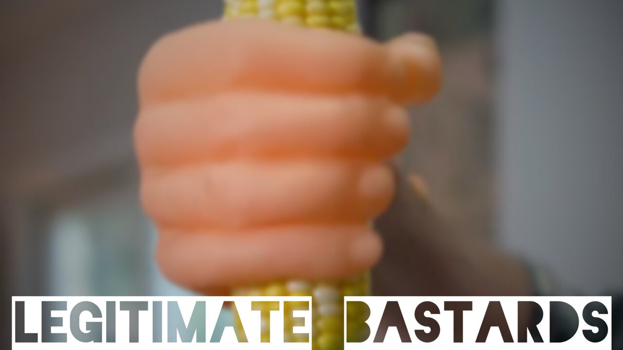 Buttered corn on the cob