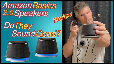 Amazon Basics Stereo 2.0 Desktop Speakers Review and Sound Test