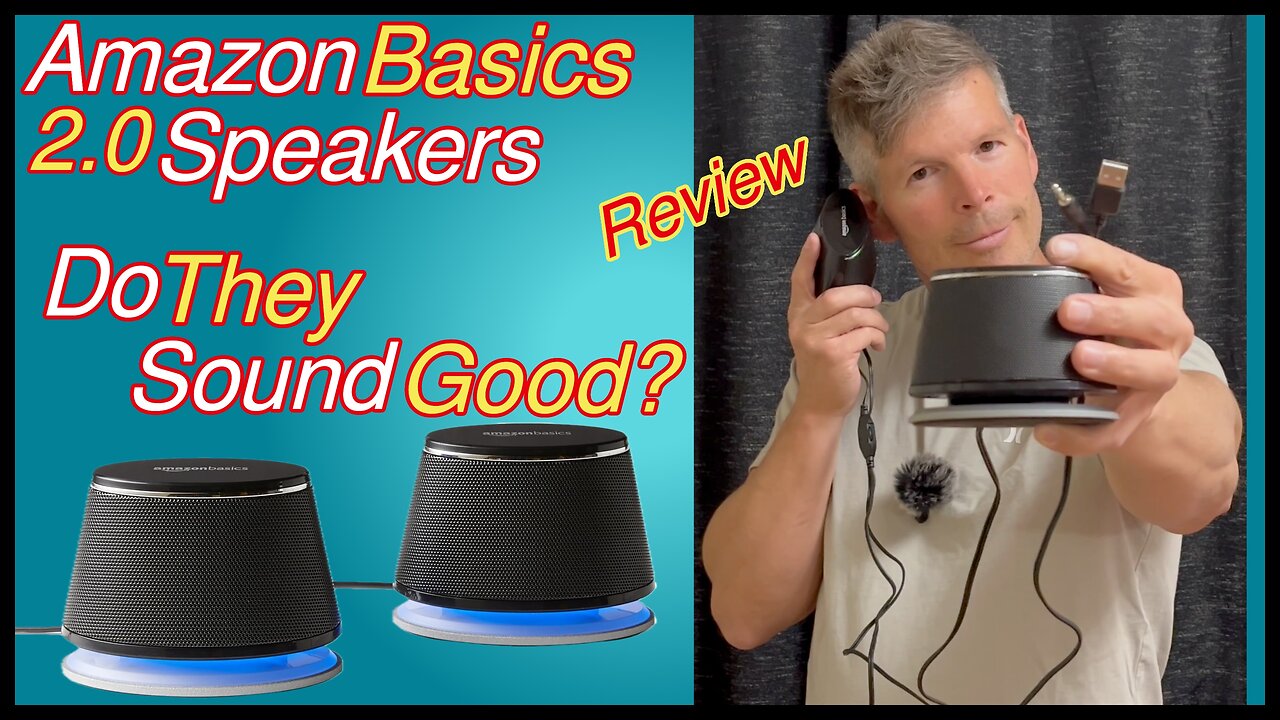 Amazon Basics Stereo 2.0 Desktop Speakers Review and Sound Test