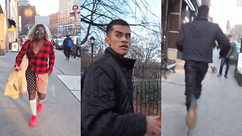 Scared Sneako Runs Away From Crackhead Barney