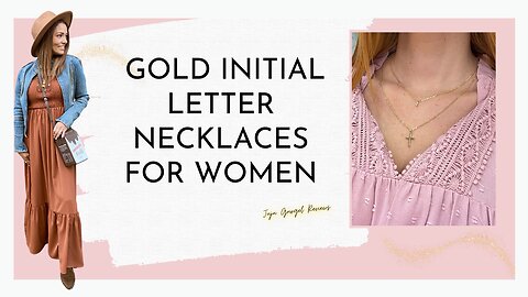 Gold Initial Letter Necklaces for Women review