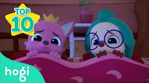 Monsters in the Dark and More | Best Sing Along | Nursery Rhymes | Hogi Pinkfong