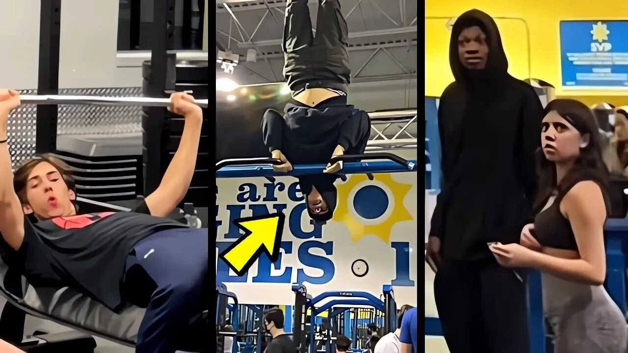 🔥Scaring People in The Gym With Calisthenics #79