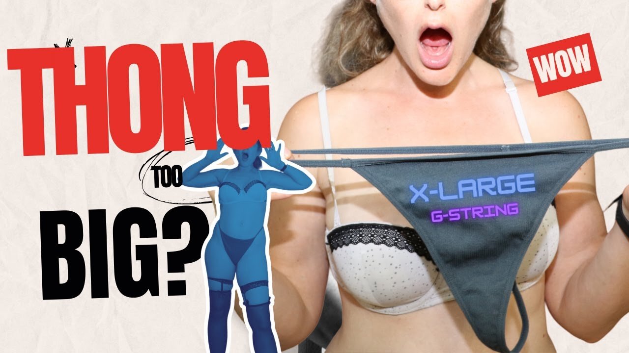 Micro Thong G-string Panty Try on haul with mini dress and sheer stockings