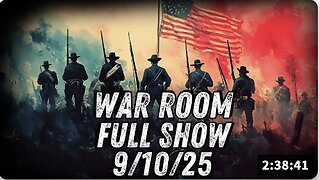 9 10 25 ROB DEW War Room Charlie Kirk Assassinated After Being SHOT IN NECK