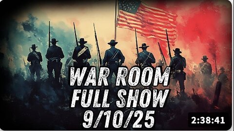 9 10 25 ROB DEW War Room Charlie Kirk Assassinated After Being SHOT IN NECK
