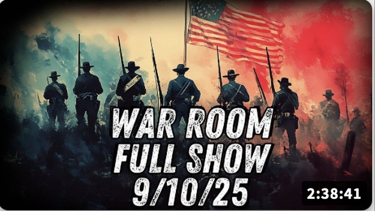 9 10 25 ROB DEW War Room Charlie Kirk Assassinated After Being SHOT IN NECK