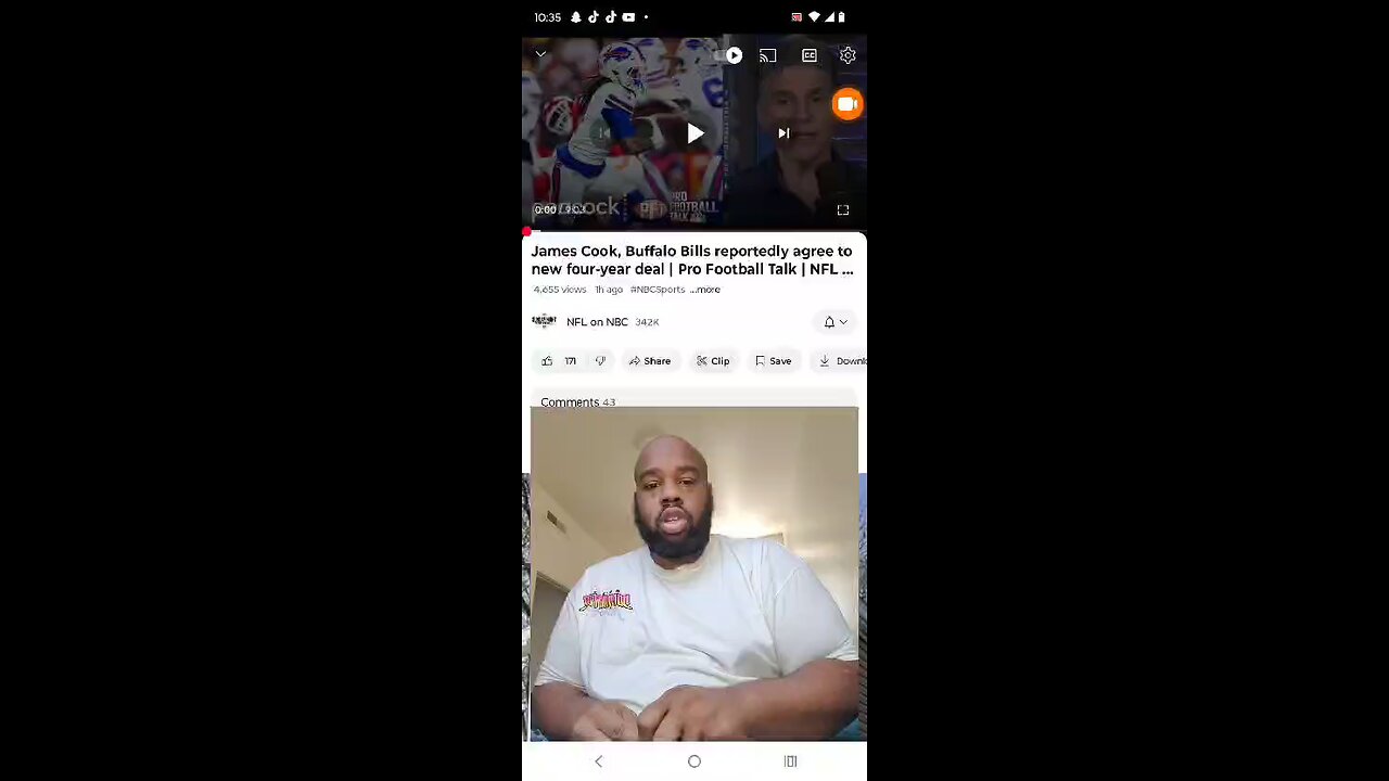 Bills,RB James Cook agree to 4-year deal