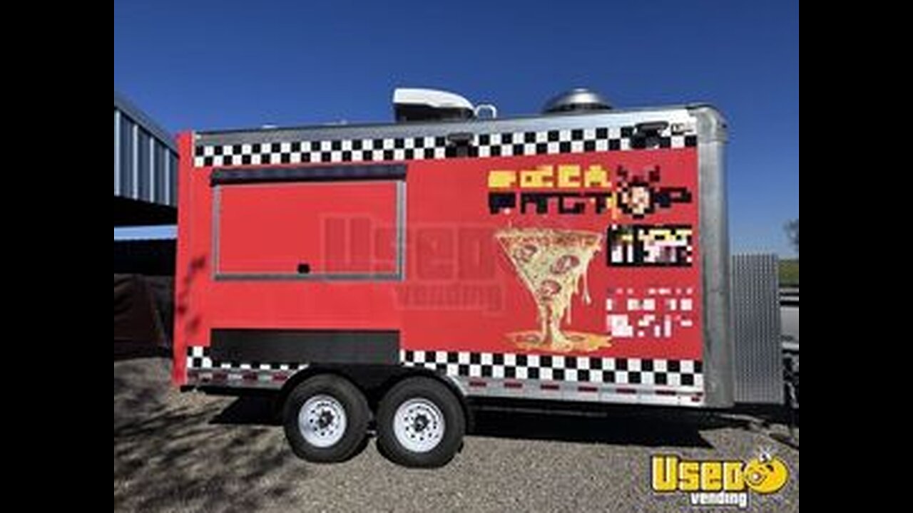 Permitted - 2024 8' x 16' Pizza Food Trailer | Concession Trailer for Sale in California!