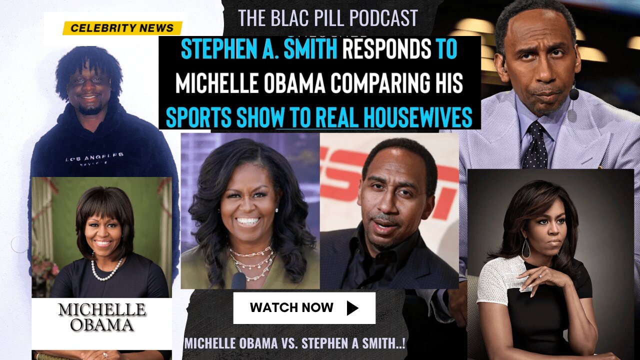 Stephen A. Smith RESPONDS to Michelle Obama comparing his Sports Show to REAL HOUSEWIVES