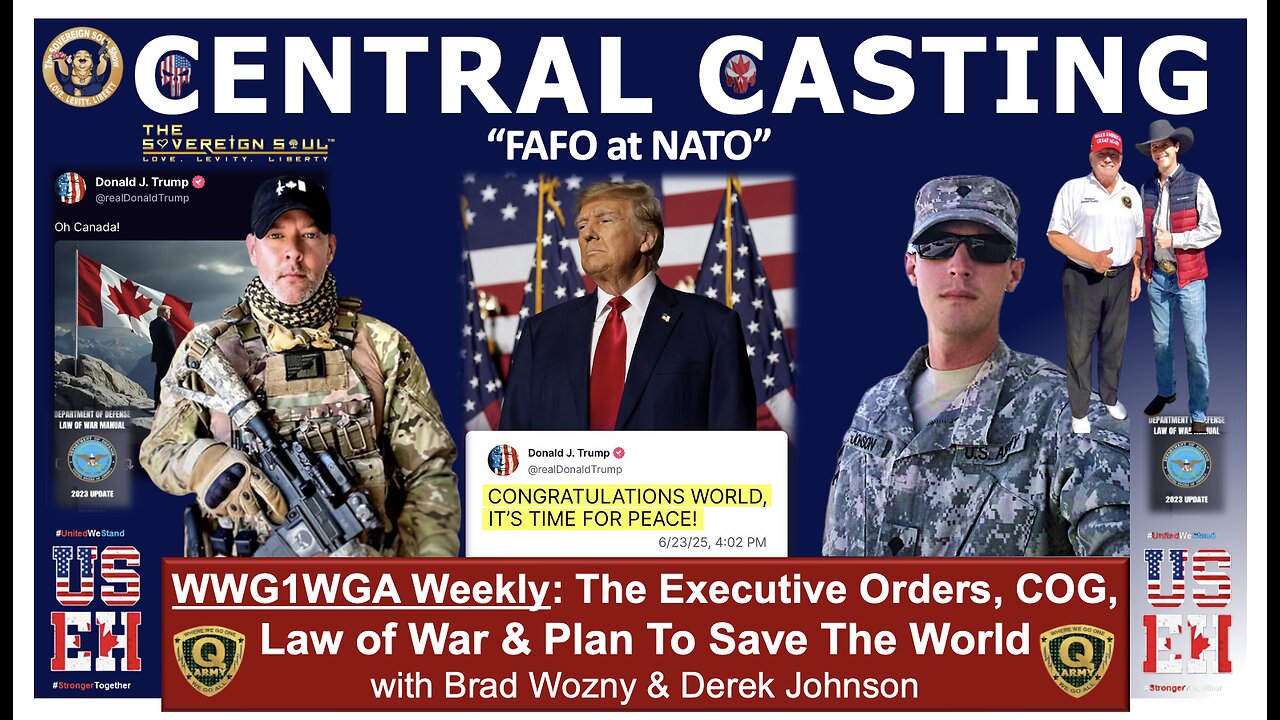 💥FAFO for [DS] NATO, Central Casting, Trump Comms, WORLD PEACE-What Next? Brad Wozny, Derek Johnson