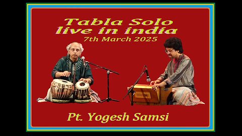 YOGESH SAMSI---TABLA SOLO LIVE IN INDIA