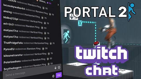 Portal 2 but chat Flings me Randomly