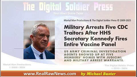 Military Arrests 5 CDC Traitors After HHS Secretary RFK Jr Fires the Entire Vaccine Panel