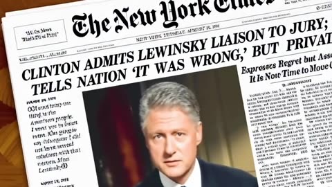 Clinton 1998 News Paper Call Out