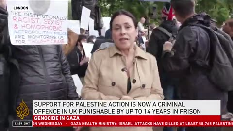 London police arrest 55 for supporting banned Palestine Action group