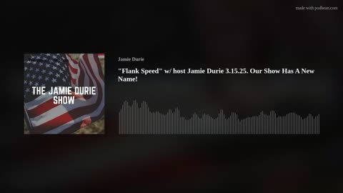 "Flank Speed" w/ host Jamie Durie 3.15.25. Our Show Has A New Name!